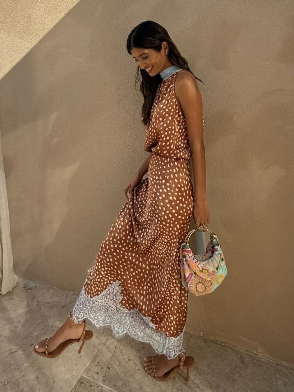 Never Fully Dressed Brown Fawn Lily Top & Maxi Skirt Set